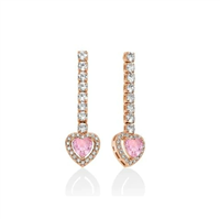 Orecchini Kiara Donna BASIK ORECCHINI in Ottone Zircone KERD2047R - KERD2047R